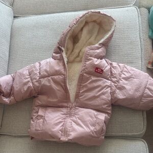 Kids Pink Puffer Jacket